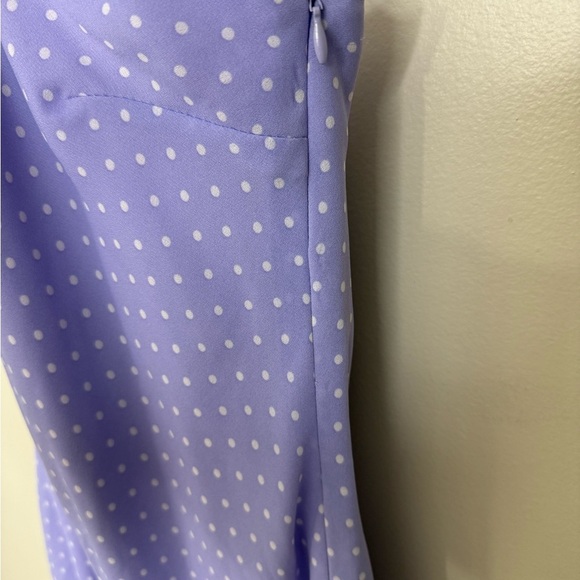 Reitmans Lilac One-Shoulder Polkadot Dress - Picture 7 of 12